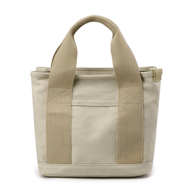 Bolso de mano para mujer, pequeño, de moda, mini, de lona, cruzado, para hombro, color caqui