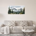 thumbnail image 4 of Forest Canvas Wall Art Living Room Wall Decor Large Nature Contemporary Modern Landscape Foggy Sunshine for Kitchen Office Home Decoration (Frame Not Included), 4 of 9