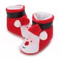 thumbnail image 3 of Zapatos cálidos invierno para bebés recién nacidos navideños antideslizantes 0-12 meses, 3 of 9