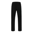 thumbnail image 4 of Pantalones casuales de pana de color liso para hombre: cintura elástica, pierna cónica, tejido cálido para la moda otoño/invierno, 4 of 7