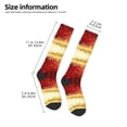 thumbnail image 2 of Susaid Red Gold Glitter Print Thermal Winter Socks for Men and Women, Warm Crew Hiking Socks, for Boots and Outdoor Activities, 2 of 6