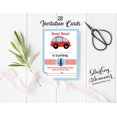 thumbnail image 3 of Darling Souvenir White Birthday Invitation Card 28 Pcs Fill or Write In Blank Invites Printable Party Supplies 5 x 7 Inches, 3 of 5