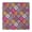 Tribal F, variant on Flower Print Elastic Fitted Tablecloth - Watercolor Flowers Pattern Square Table Cover, Windproof Snug Fit Outdoor Picnic Table Protector, Wrinkle-Free Washable Cute flowers Design