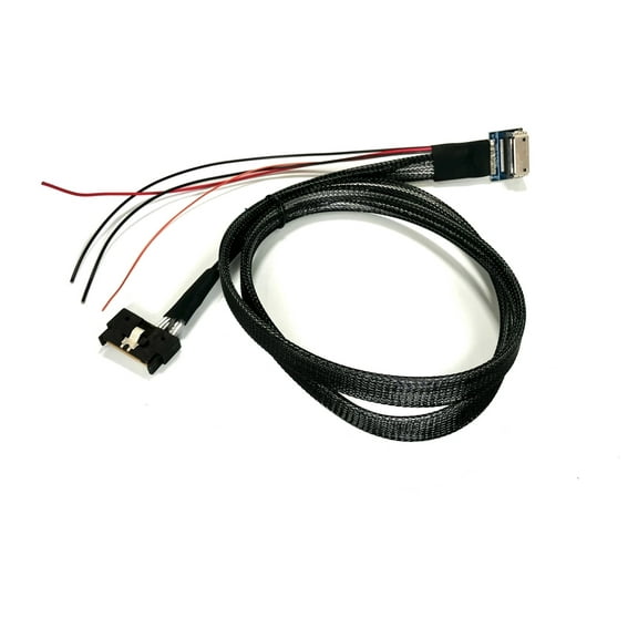 MCIO 8X 74 Pin to GEN Z 2C 1 Meter Cable with Discrete Wires