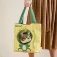 thumbnail image 4 of Portable Cat Carrier Tote Bag, Green Dinosaur Canvas Pet Shoulder Bag with Peek Hole for Cats Small Dogs, 4 of 4