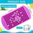 thumbnail image 2 of 4Pack Mini Ice Cube Trays,640 Silicone Small Ice Cube Molds,Flexible Easy Release Mini Ice Tray,Tiny Crushed Ice Cube for Chilling Cocktails Juices Whiskey Coffee Drinks,4 Colors, 2 of 7