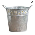 thumbnail image 1 of Flower Iron Bucket Planter Pot Retro Hanging Barrel Buckets For Flower Plants New, 1 of 10