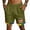 Army Green, variant on Men's We the People Means Everyone Shorts Pried Rainbow Trim Casual Shorts American Flag Pattern Gym Shorts Lightweight Drawstring Athletic Clothes Wine 3XL
