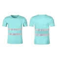 thumbnail image 5 of Gunia High Visibility Shirts For Men Lightweight Hi Vis Reflective Construction Work T Shirt Breathable Shirt Tops Men T Shirts Sky Blue L, 5 of 5