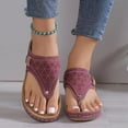 thumbnail image 2 of Orthopedic Sandals for Women - 2025 Arch Support Wedge Flip Flops Summer Comfortable Elegant Casual Beach Slippers, 2 of 6