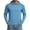 1#Blue, variant on Men's UPF50+ Sun Hoodie - Solid Color UV Resistant Lightweight Breathable Long Sleeve Top for Outdoor Hiking Fishing, Mens Hoodies UPF Protection,Orange,M