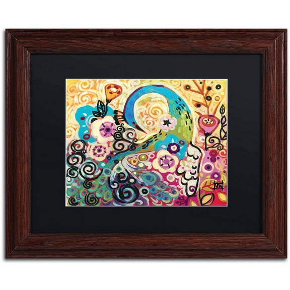 Trademark Fine Art "46" Canvas Art by Natasha Wescoat, Black Matte, Wood Frame