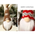 thumbnail image 2 of Copo de nieve a rayas Sombrero de punto Muñeca sin rostro Árbol de Navidad Adornos decorativos Sumin CACAGOO  Modelo A, 2 of 7