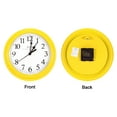 thumbnail image 4 of Uxcell 9 Inch Wall Clock Quartz Battery Operated Silent Round Wall Clocks Yellow, 4 of 6