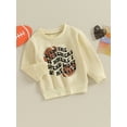 thumbnail image 3 of Bagilaanoe Baby Boy Casual Sweatshirt Toddler Long Sleeve Letter Print Pullover 6M 12M 18M 24M 3T 4T Kids Fall Loose Tee Tops, 3 of 8