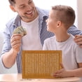 thumbnail image 2 of Caja para ahorrar dinero - Cajas para guardar billetes de papel para niños en el hogar con herramienta de conteo - Caja de almacenamiento para bandeja de monedas para uso doméstico, 2 of 5