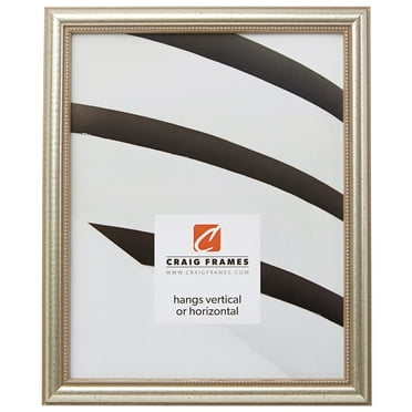 Craig Frames Stratton, 12 x 18 Inch Picture Frame, Distressed Silver