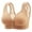Beige, variant on ,Women's Front Closure Daisy Mesh Bras Support Comfortable Bra Wireless Convenient Bralettes for Older Women Beige 38