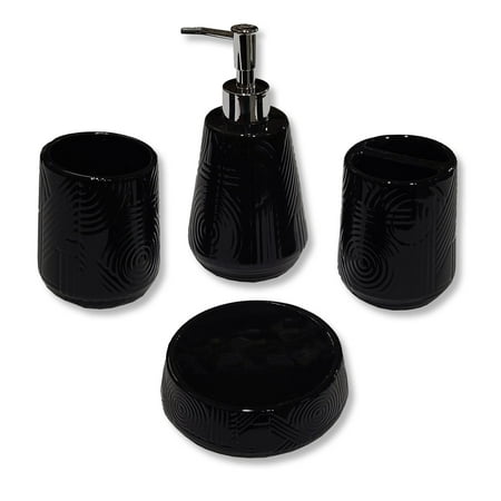 ITY International - Set of 4 Pieces of Bathroom Accessories, Made of ...