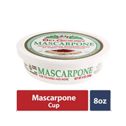 BelGioioso Mascarpone Cheese, Specialty Spreadable Cheese, 8 oz Refrigerated Plastic Cup