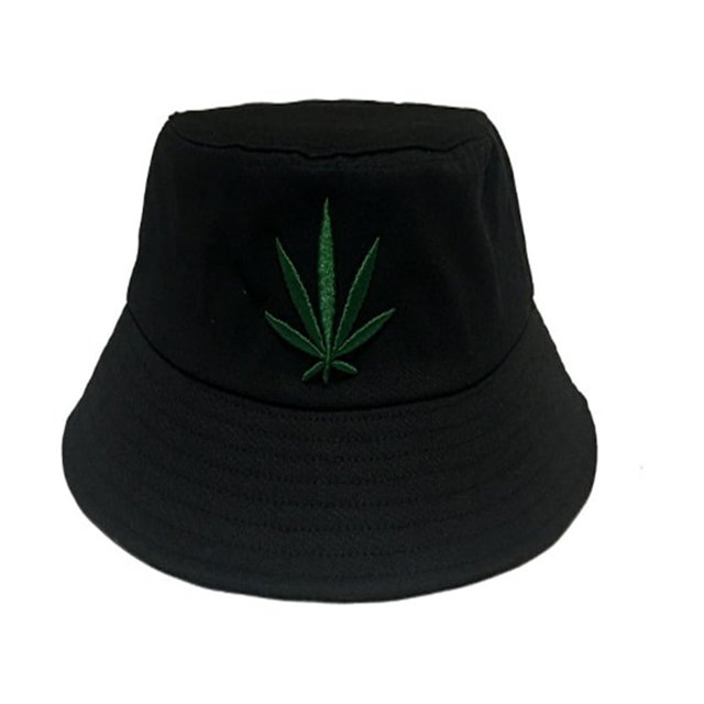 Gorro de pesca anti UV, ala ancha, escalada al aire libre, senderismo, sombrero bordado de verano (negro)