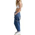 thumbnail image 3 of LANGWYQU Women Sleeveless Denim Jumpsuit Casual Jeans Long Bib Pants, 3 of 4
