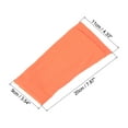 thumbnail image 2 of Size M Soccer Shin Guard Socks, Breathable Sleeves for Running, Orange 4 Pack, 2 of 5