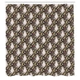 thumbnail image 2 of Ambesonne Cartoon Shower Curtain, Sloth Animals in Space Art, 69"Wx70"L, Pale Taupe and Pastel Yellow, 2 of 4