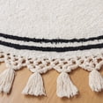 thumbnail image 3 of Safavieh Easy Care Hepburn Solid Cotton Machine Washable Area Rug, Ivory, 3' x 3' Round, 3 of 8