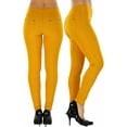 thumbnail image 3 of ToBeInStyle Womens Easy Pull-on Denim Skinny Fit Comfort Stretch Leggings Jeggings, 3 of 7