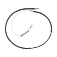 thumbnail image 3 of KarParts360 For Hummer H2 2003 04 05 06 07 2008 Parking Brake Cable Rear, Driver Side | Steel | Black | EPDM Rubber Jacket | Fixed Wire Stop End 1 | 0.12 Inches Diameter, 3 of 4