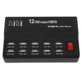 thumbnail image 1 of Cargador De Estación De Carga Con Adaptador De Corriente De 12 Puertos USB Hub 12A, Carga Rápida, Hub De Carga USB Fácil, Carga Segura, Amplia Compatibilidad Para Viajes En Casa, 1 of 7