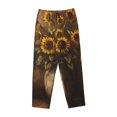 thumbnail image 6 of Fotbe Rustic Sunflower Bouquet Women's Pajama Pants,Sleepwear Pants,Pj Bottoms Drawstring And Pockets-X-Large, 6 of 7