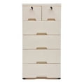 thumbnail image 4 of Modern Chest of Drawer Movable Dresser Drawer Closet Organizer with 6 Drawers, 4 of 12