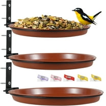 3Pcs Bird Feeder,Bird Trays Tree Mounted Bird Feeders Hanging Bird Seed Tray Foldable Multifunctional Bird Feeders Bird Feeding and Drinking Supplies for Outdoor Tree