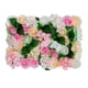 thumbnail image 1 of Panel de pared de flores artificiales, tapete Floral, paneles decorativos de flores, fondo de rosa para decoración de pared de escenario, valla de con hojas, 1 of 8