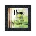 thumbnail image 4 of Home is Where Your Story Begins, House Warming Gift for New Home Owners, Decorative Family Picture Frame, 10x10, 8733, 4 of 6