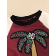 thumbnail image 6 of Bagilaanoe 2Pcs Toddler Baby Girl Long Pants Set Coconut Tree Letters Embroidery Long Sleeve Sweatshirt Pullover Tops+ Trousers 1T 2T 3T 4T 5T 6T Kids Fall Casual Sweatsuit, 6 of 9