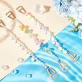 thumbnail image 4 of 6Pcs 3 Styles Candy Series Acrylic Boot Strap Chains with Plastic Shoe Strap Buckle Clasps Golden 255~260mm 2pcs/style, 4 of 7