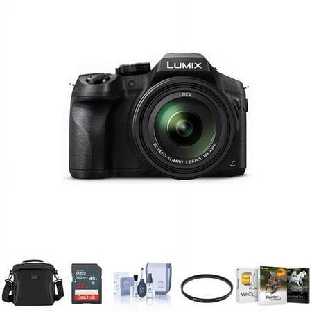 Image of Lumix DMC-FZ300 12.1MP Digital Camera 24x Zoom - Bundle with Camera Case 16GB SDHC Card 52mm UV Filter Memory Wallet Cleaning Kit Mac Software Packge