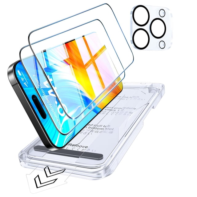 Protector de pantalla y protector de lente de cámara para iPhone 16 Pro