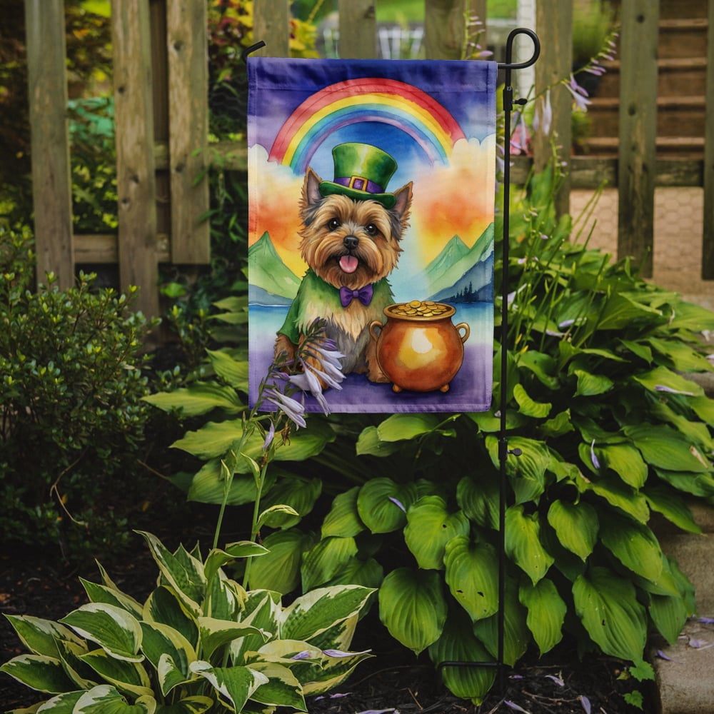 Cairn Terrier St Patrick's Day Garden Flag 11.25 in x 15.5 in