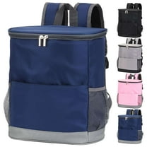 Deago Insulated Cooler Backpack Outdoor - Leak Proof Backpack Cooler 20 Cans, Waterproof Lightweight Cooler Bag for Travel Camping Beach Lunch (Navy)