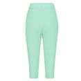 thumbnail image 5 of Women's Sweatpants Capri Pants Workout Exercise Cropped Joggers Running Drawstring Lounge Pants Side Pockets Ladies Comfy Plus Size 2026 Trendy Outfits Lightweight Cute Fashion Dressy Clothes Green, 5 of 7