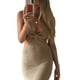 thumbnail image 5 of Txlixc Vestido largo con tirantes sexy para mujer Vestido ajustado de cintura alta sin espalda hueca Txlixc Moda, 5 of 7