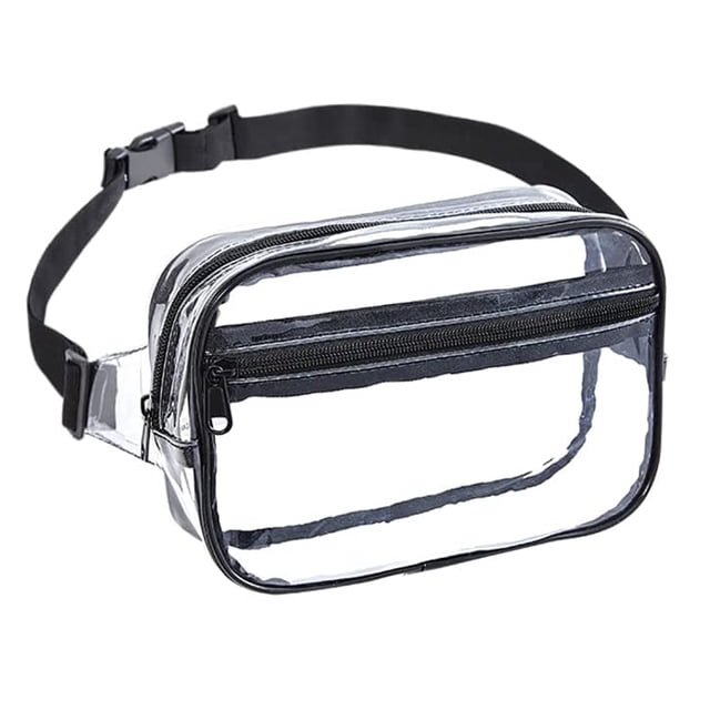 Riñonera transparente de PVC, bolsa de almacenamiento para deportes al aire libre