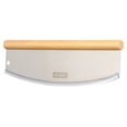 thumbnail image 4 of One Bite Stainless Steel Pizza Rocker Cutter with Wood Handle, 4 of 5