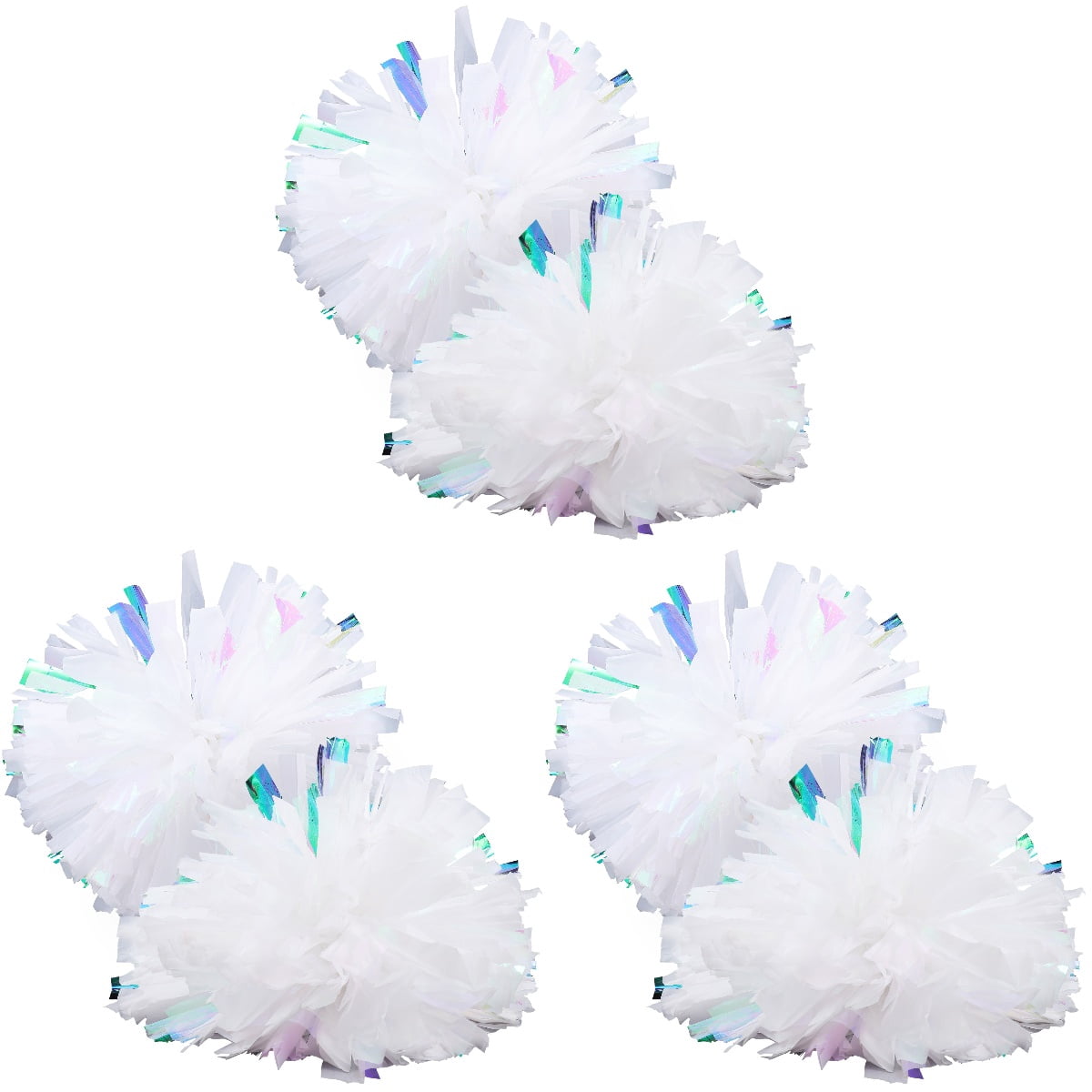 OUNONA 6 Pcs Delicate Cheerleader Props Portable Cheerleader Pom Poms Reusable Sports Props