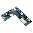thumbnail image 1 of Openpig Tapis de Cuisine Ensemble de 2 Pcs, Tapis de Cuisine Imperméables pour Sol, Tapis pour Évier de Cuisine et Tapis de Cuisine Rembourré pour Décoration de Cuisine, 1 of 4