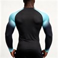 thumbnail image 4 of Mens Athletic Long Sleeve Compression Shirt Quick Dry Rash Guard Base Layer for Men Gym Running Workout Training T Shirt Top, 4 of 4